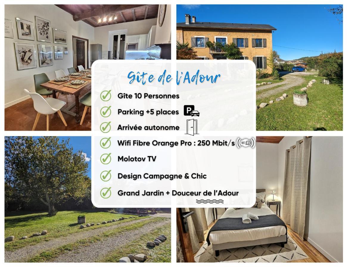 Gite De L'Adour, Renove & Chic, Parking Gerde Εξωτερικό φωτογραφία